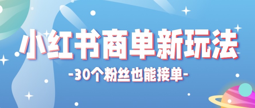 合新手小白操作的小红书商单新玩法，低粉丝也能接单，一个月接三单赚了150+！-白蛇网