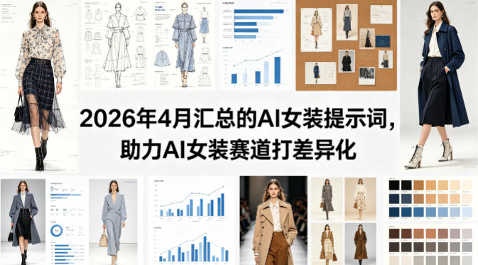 2026年4月汇总的AI女装提示词，助力AI女装赛道打差异化-白蛇网