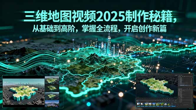 三维地图视频2025制作秘籍，从基础到高阶，掌握全流程，开启创作新篇
