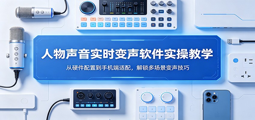 人物声音实时变声软件实操教学：从硬件配置到手机端适配，解锁多场景变声技巧-白蛇网