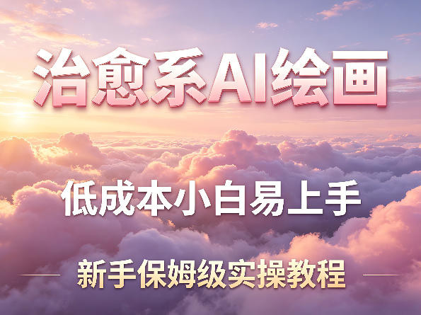 治愈系AI绘画提示词项目，低成本小白易上手，每天10分钟，新手保姆级实操教程-白蛇网