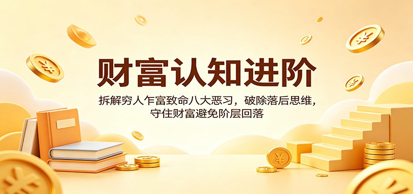 财富认知进阶：拆解穷人乍富致命八大恶习，破除落后思维，守住财富避免阶层回落-白蛇网