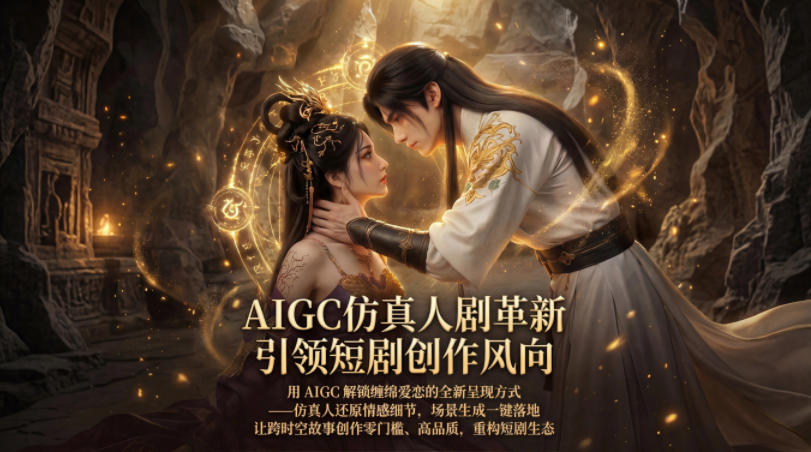 AIGC仿真人《合欢宗》短剧教学，用AIGC解锁缠绵爱恋的全新呈现方式，让跨时空故事创作零门槛、高品质，重构短剧生态-白蛇网
